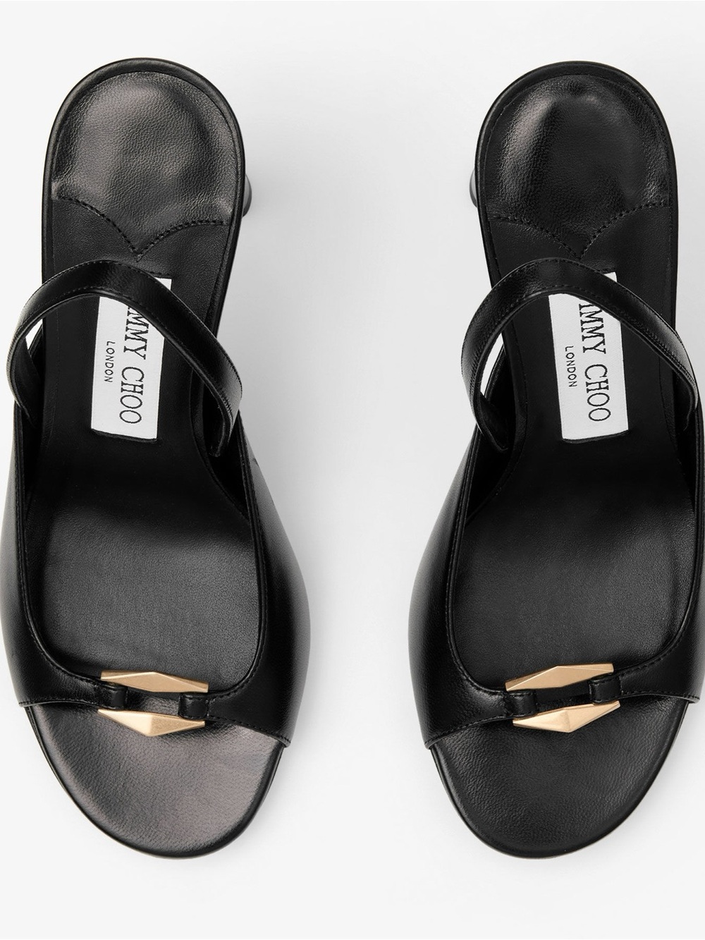 New Jimmy Choo Lev 35 Nappa Leather Sandals